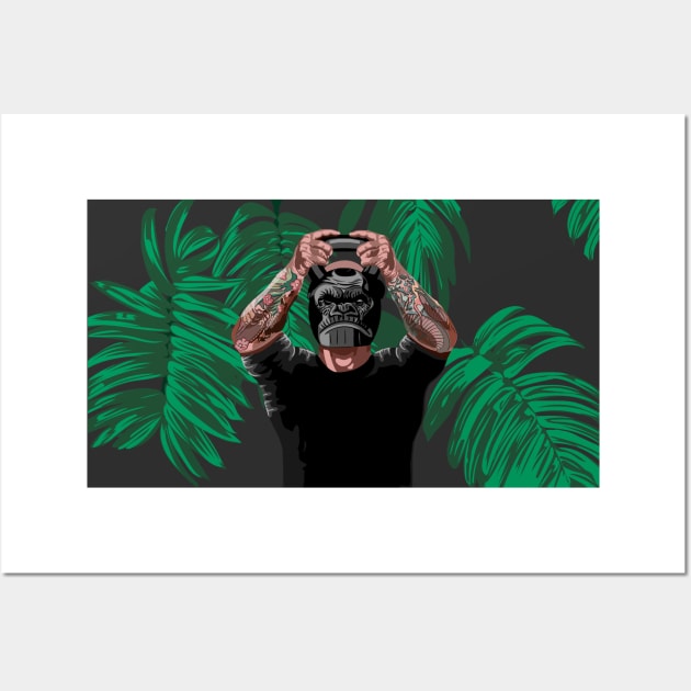 Joe Rogan and his inner Gorilla Wall Art by MiqayelHar